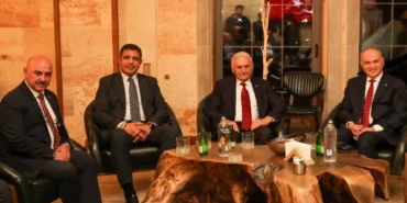 Başkan Özlü; Yıldırım, Yılmaz, Arslan ve beraberindeki heyeti ağırladı