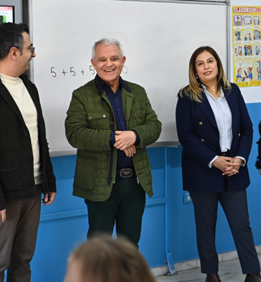 Başkan Şahin’den Kıbrısköy İlkokulu’na ziyaret