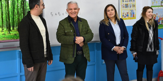 Başkan Şahin’den Kıbrısköy İlkokulu’na ziyaret