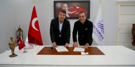 Başkan Tutdere ve hayırsever Mustafa Dicle taziye evi protokolünü imzaladı