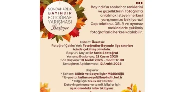 Bayındır’da Sonbahar Temalı Fotoğraf Yarışması Başladı