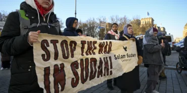 Berlin'de, Sudan ile dayanışma gösterisi düzenlendi