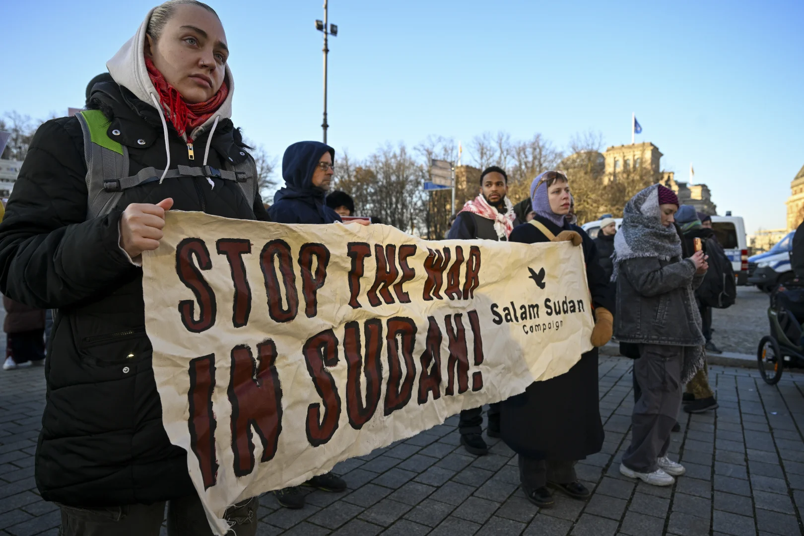 Berlin'de, Sudan ile dayanışma gösterisi düzenlendi