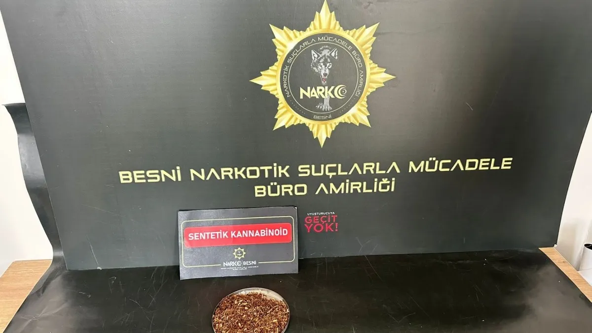 Besni’de uyuşturucu operasyonu: 1 tutuklama
