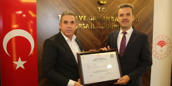 Bursa’da 7 tarımsal örgüte ‘Birinci Derece’ belge