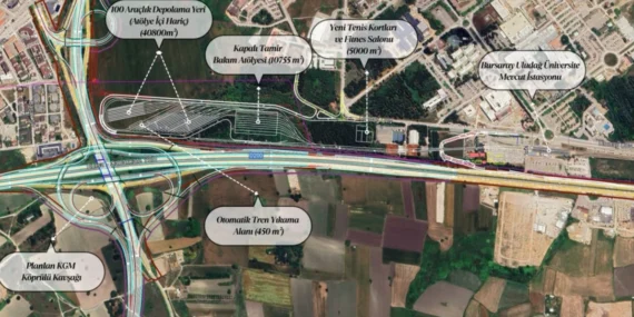 Bursa’da Raylı Sistem Ağı Büyüyor