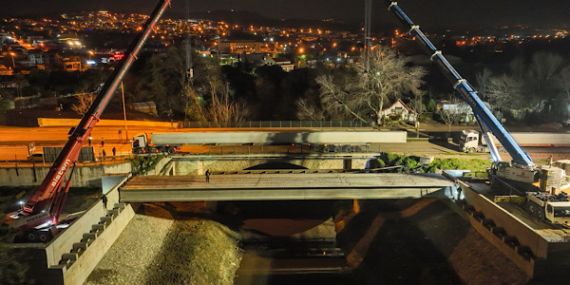Bursa-Mudanya yolundaki çalışmalar devam ediyor