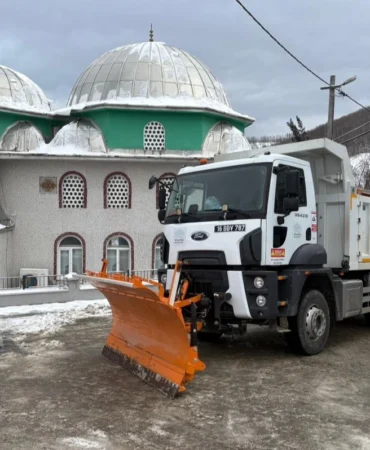 Bursa Nilüfer’de kar mesaisi