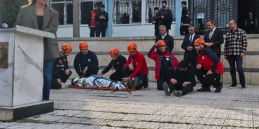 Bursa Tophane MTAL'de başarılı tatbikat