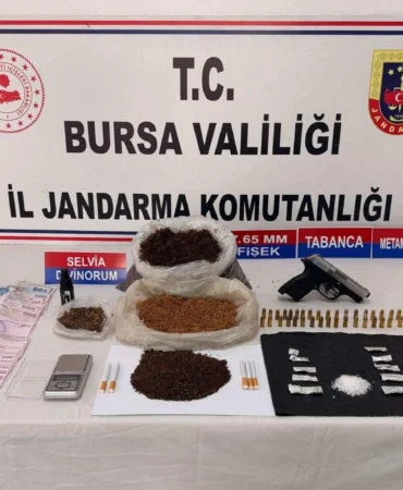Bursa Yıldırım’da 1 kilogram sentetik madde ele geçirildi