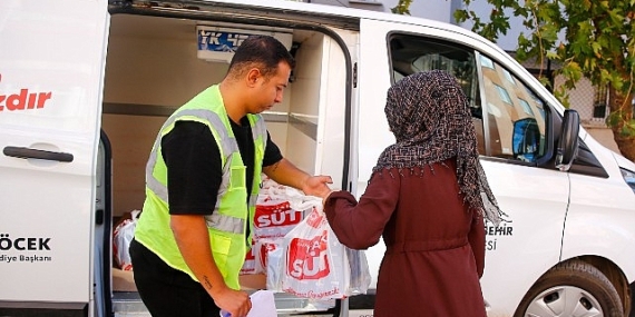 Büyükşehir’den çocuklara 773 bin 400 litre süt desteği