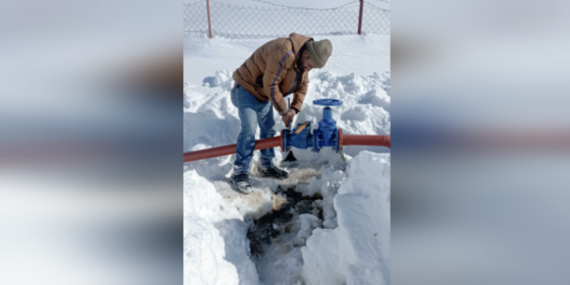 Çatak’da çığdan zarar gören terfi merkezi yeniden hizmete alındı
