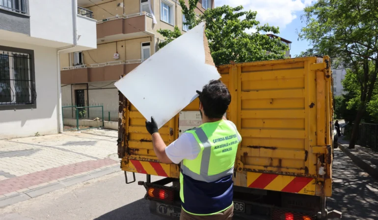 Çayırova'da tonlarca atık geri dönüşüme kazandırıldı