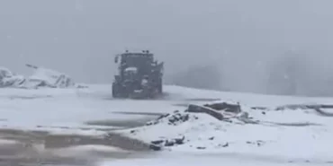 Çelikhan’da yağmurun ardından kar sürprizi  - Videolu Haber