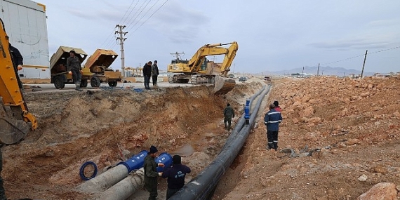Çevre Yolu Çalışması Nedeniyle İçme Suyu Hattı Yenileniyor