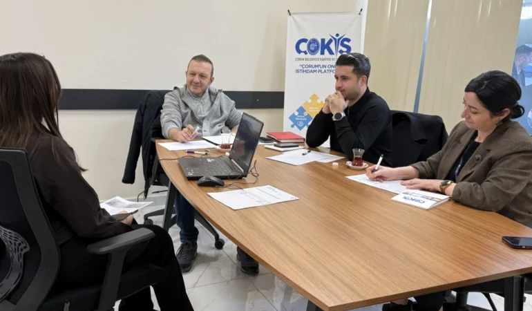 Çorum’da Eğitim ve Meslek Edindirme mülakatları başladı