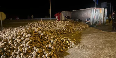 Çorum'da tırla otomobilin çarpıştığı kazada 3 kişi yaralandı