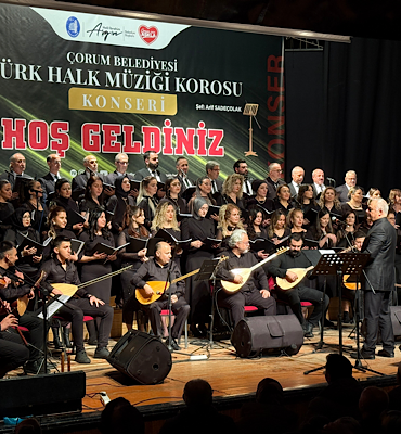 Çorum'da Türk Halk Müziği Korosu Konseri düzenledi
