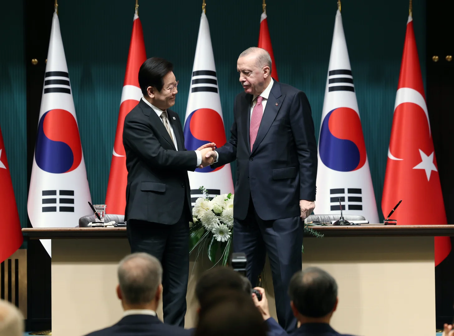 Cumhurbaşkanı Erdoğan - Güney Kore Devlet Başkanı Lee