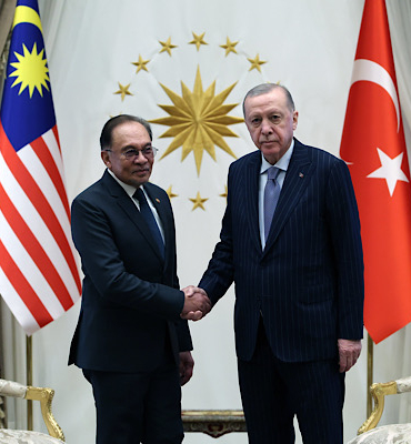 Cumhurbaşkanı Erdoğan, Malezya Başbakanı İbrahim’i karşıladı