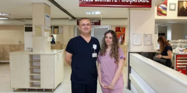 Denizli'de yeni doktorun ilk görev yeri babasının çalıştığı hastane oldu