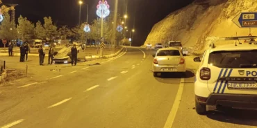 Diyarbakır'da iki otomobilin çarpıştığı kazada 2 kişi yaralandı