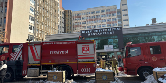 Diyarbakır’da polikliniklerde çıkan yangın itfaiyenin müdahalesiyle söndürüldü