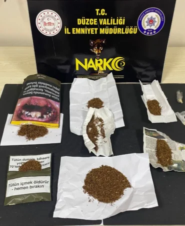 Düzce'de uyuşturucu operasyonunda yakalanan 3 zanlı tutuklandı