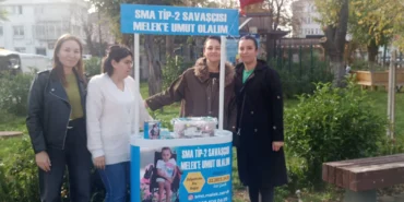 Edirne Keşan'da SMA hastası Melek'e duyarlılık standı