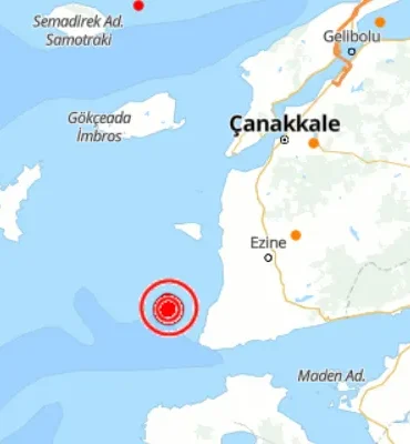 Ege Denizi'nde deprem