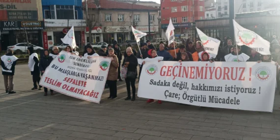 Emekliler Keşan’da geçim isyanını yükseltti