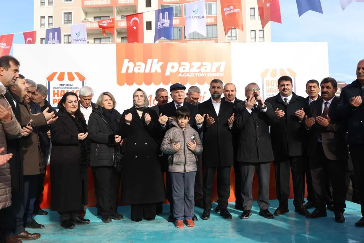 Erzurum'da vatandaşa ucuz ürün, üreticiye pazar sağlayan "halk pazarı" sayısı artıyor