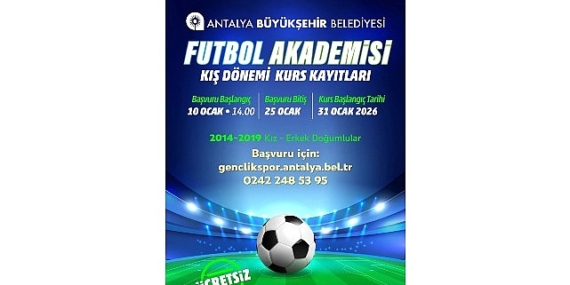 Futbol Akademisi kış dönemi kayıtları başlıyor