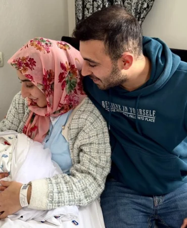 Gaziantep'te yeni yılın ilk bebeği güvenle ulaştırıldı