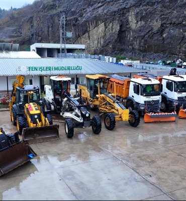 Giresun'da beklenen kar yağışı için hazırlıklar tamamlandı