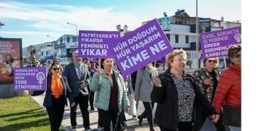 Güzelbahçe Kadına şiddete hayır dedi