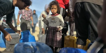 Han Yunus’ta su krizi yaşayan sivillere acil yardım ulaştırıldı