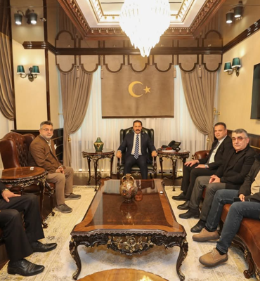 Hatay Valisi Masatlı, HESOB heyeti ile görüştü