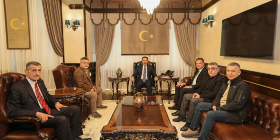 Hatay Valisi Masatlı, HESOB heyeti ile görüştü