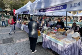Heykel Orhangazi Parkı’nda dayanışma pazarı