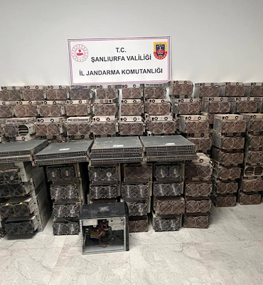 Hilvan’da kaçak kripto para madenciliği operasyonu