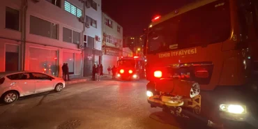 İzmir'de baskı atölyesinde çıkan yangın söndürüldü
