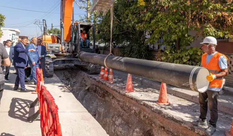 İzmir Sarnıç’ta İçme Suyu Hatları Modernize Ediliyor