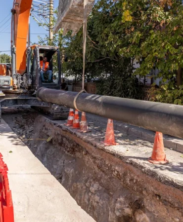 İzmir Sarnıç’ta içme suyu hatları yenileniyor