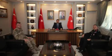 Jandarma heyetinden Vali Masatlı'ya ziyaret