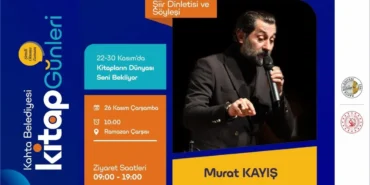 Kahta Kitap Günleri’nde Murat Kayış Okurlarıyla Buluşacak