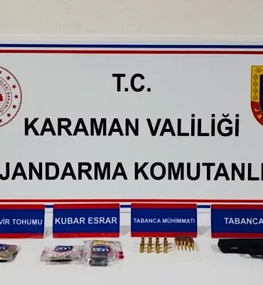 Karaman Jandarma'dan asayiş, narkotik operasyonları