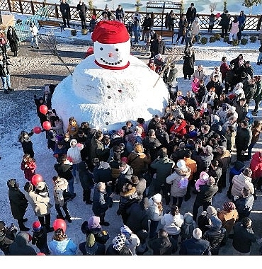 Kardan Adam Eğlencesinde Hem Eğlendik Hem Isındık