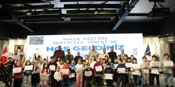 Kartal’da 3. Maker Eğitimleri Sertifika Töreni yapıldı