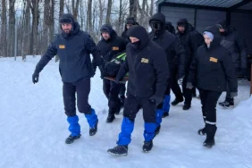 Kartepe Kuzuyayla'da kış tatbikatı